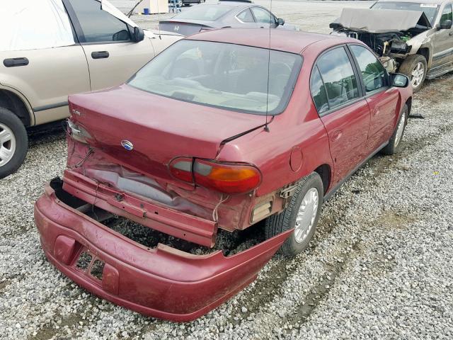 1G1ND52F64M554174 - 2004 CHEVROLET CLASSIC MAROON photo 4