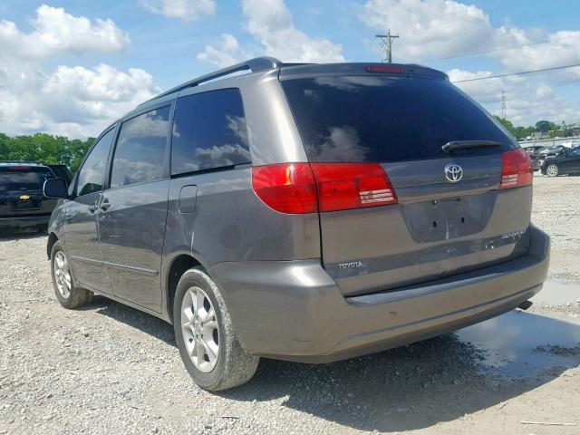 5TDZA22C34S103133 - 2004 TOYOTA SIENNA XLE GRAY photo 3