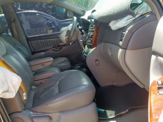 5TDZA22C34S103133 - 2004 TOYOTA SIENNA XLE GRAY photo 5