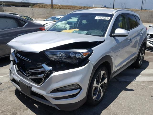 KM8J33A29HU390688 - 2017 HYUNDAI TUCSON LIM SILVER photo 2