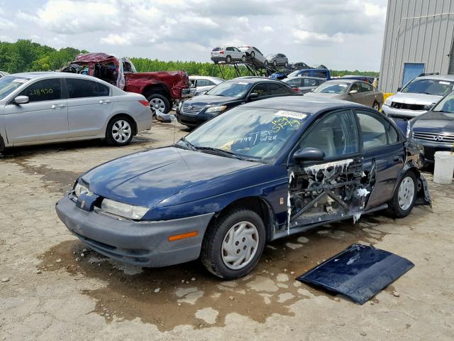 1G8ZF5285XZ213810 - 1999 SATURN SL BLUE photo 2