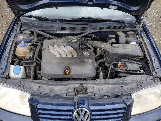 3VWSK69M32M191731 - 2002 VOLKSWAGEN JETTA GLS BLUE photo 7