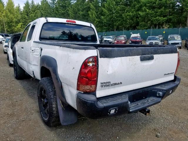 5TETX62N37Z386850 - 2007 TOYOTA TACOMA PRE WHITE photo 3