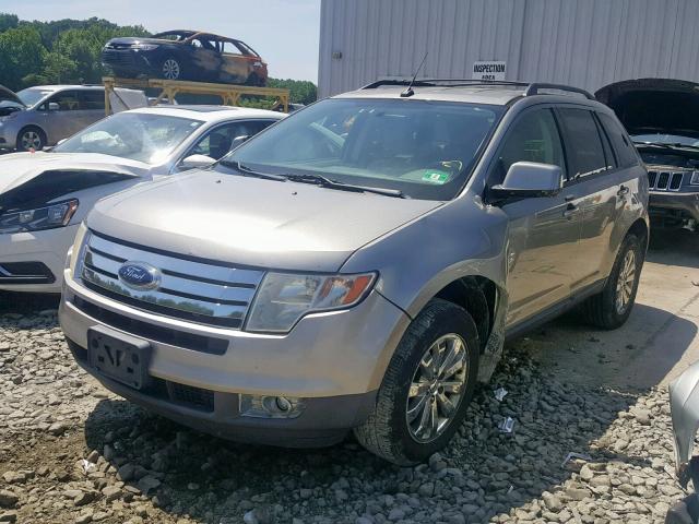 2FMDK48CX8BB33601 - 2008 FORD EDGE SEL GRAY photo 2