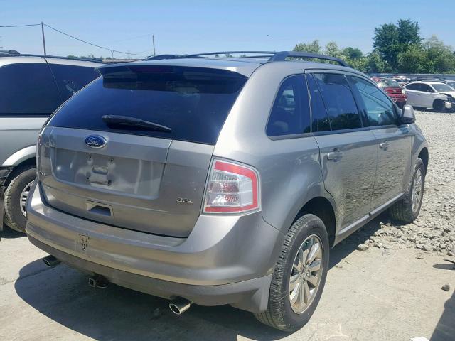 2FMDK48CX8BB33601 - 2008 FORD EDGE SEL GRAY photo 4