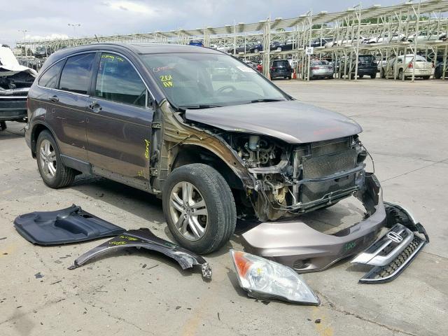 5J6RE4H78AL092387 - 2010 HONDA CR-V EXL BROWN photo 1