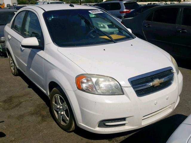 KL1TD5DEXAB073698 - 2010 CHEVROLET AVEO LS WHITE photo 1