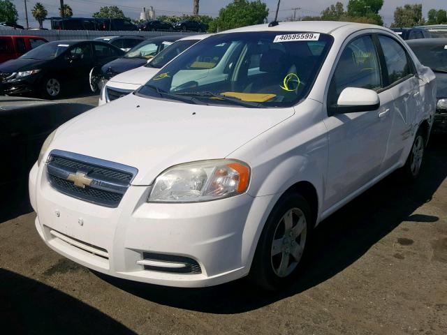 KL1TD5DEXAB073698 - 2010 CHEVROLET AVEO LS WHITE photo 2