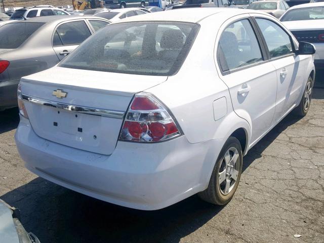 KL1TD5DEXAB073698 - 2010 CHEVROLET AVEO LS WHITE photo 4