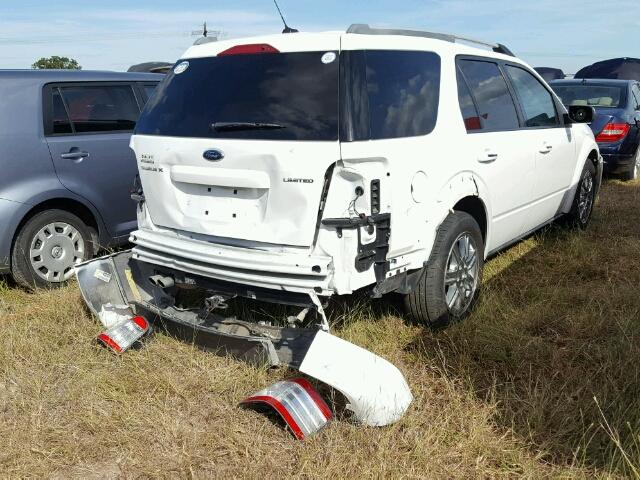 1FMDK03W98GA08706 - 2008 FORD TAURUS X L WHITE photo 4