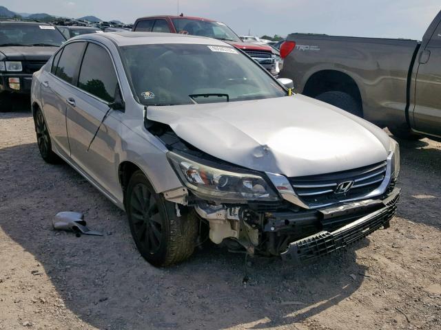 1HGCR2F84EA200135 - 2014 HONDA ACCORD EXL SILVER photo 1