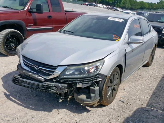 1HGCR2F84EA200135 - 2014 HONDA ACCORD EXL SILVER photo 2