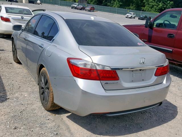 1HGCR2F84EA200135 - 2014 HONDA ACCORD EXL SILVER photo 3