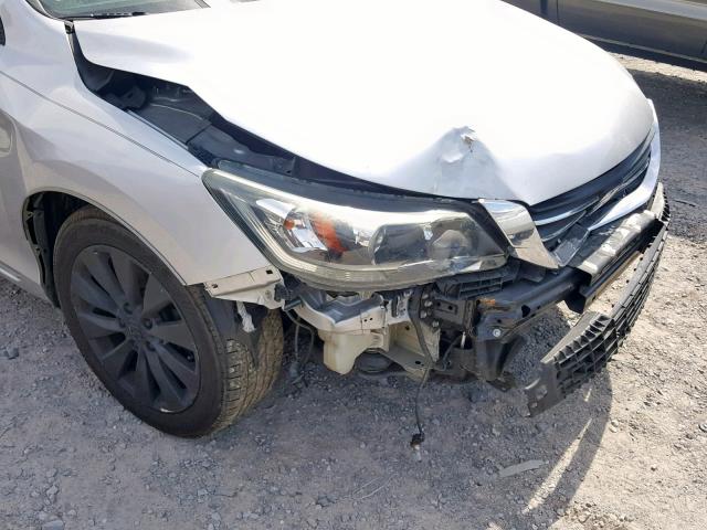 1HGCR2F84EA200135 - 2014 HONDA ACCORD EXL SILVER photo 9