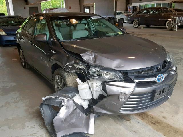 4T1BD1FK7FU166508 - 2015 TOYOTA CAMRY HYBR GRAY photo 9