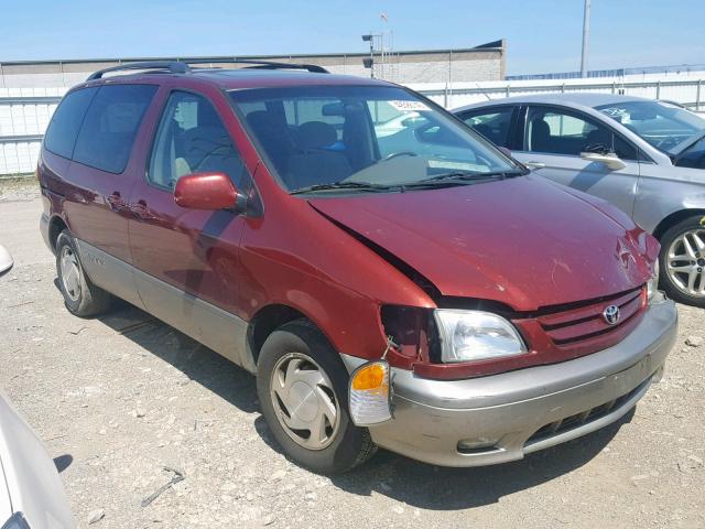 4T3ZF13C41U379051 - 2001 TOYOTA SIENNA LE MAROON photo 1