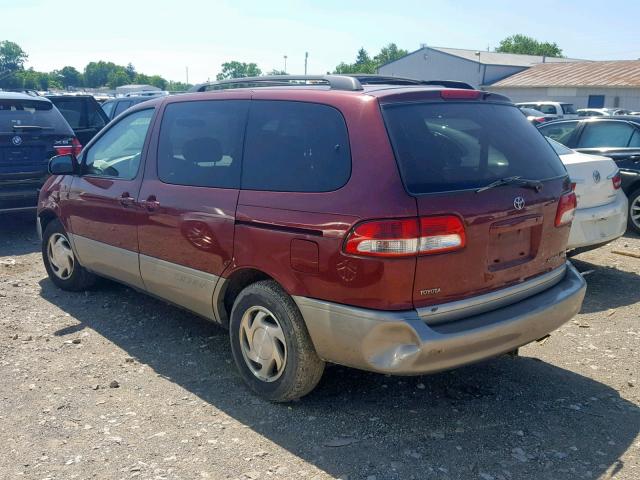 4T3ZF13C41U379051 - 2001 TOYOTA SIENNA LE MAROON photo 3