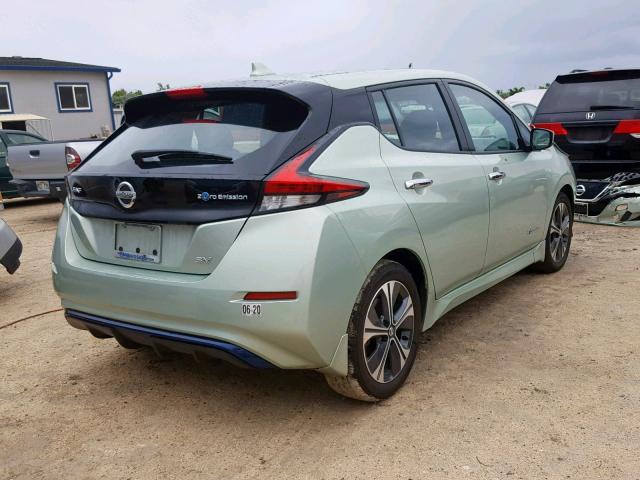 1N4AZ1CP1JC310320 - 2018 NISSAN LEAF S GREEN photo 4