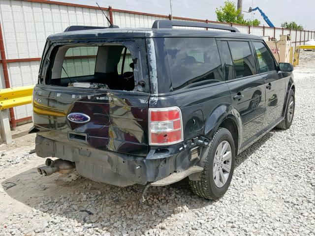 2FMGK5BC3ABA67930 - 2010 FORD FLEX SE BLACK photo 4