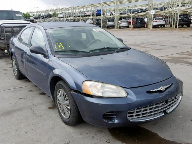 1C3EL46R32N322331 - 2002 CHRYSLER SEBRING LX BLUE photo 1