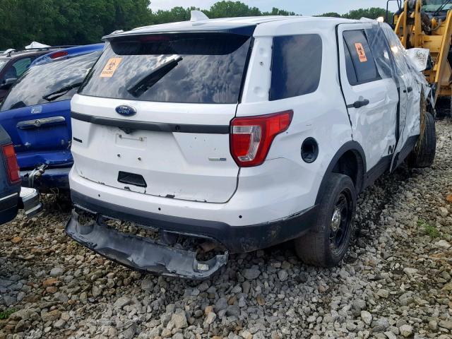 1FM5K8AR2GGB13487 - 2016 FORD EXPLORER P WHITE photo 4