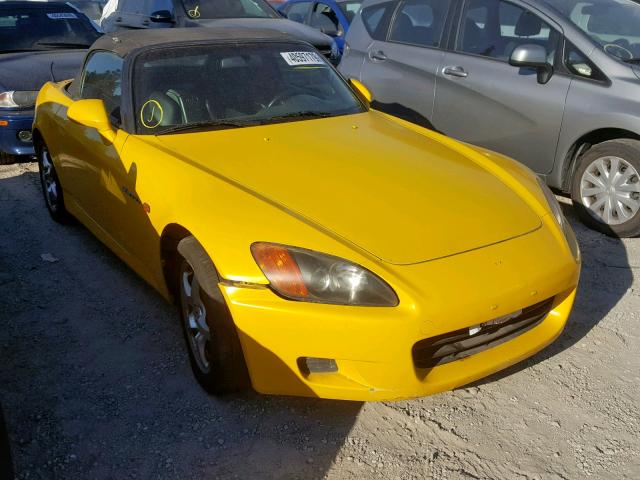 JHMAP11452T008067 - 2002 HONDA S2000 YELLOW photo 1