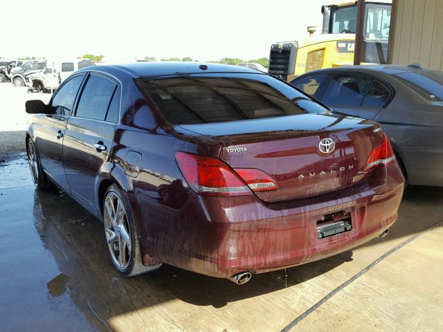 4T1BK36B29U337249 - 2009 TOYOTA AVALON XL MAROON photo 3