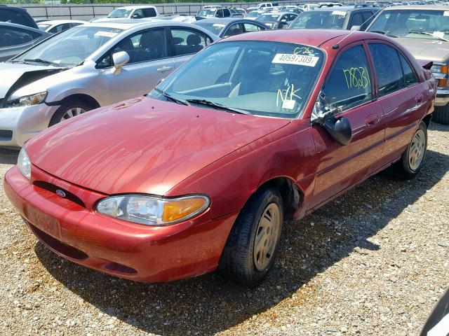 1FAFP13P5WW244940 - 1998 FORD ESCORT SE RED photo 2