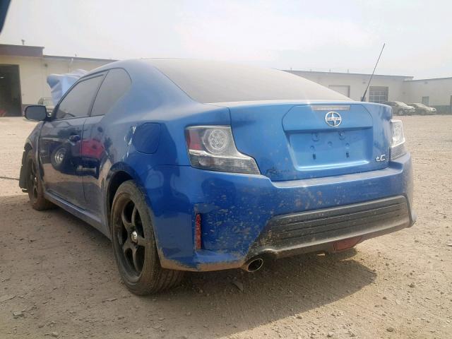 JTKJF5C77F3088876 - 2015 TOYOTA SCION TC ლურჯი ფოტო 3