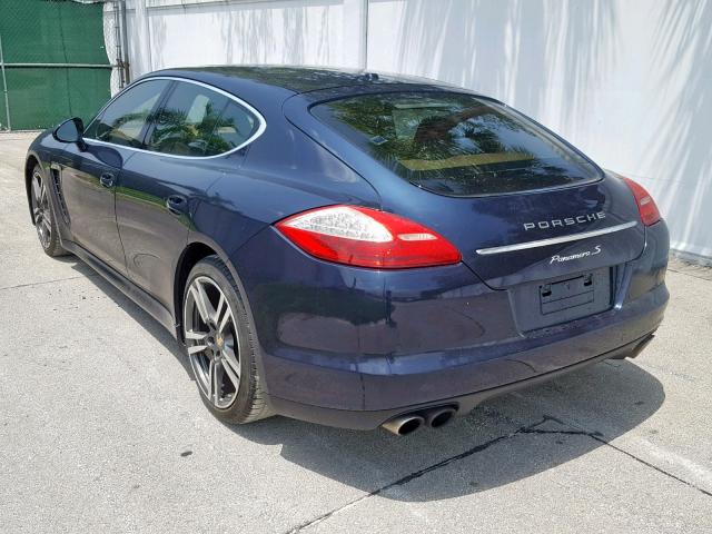 WP0AB2A75AL065495 - 2010 PORSCHE PANAMERA S BLUE photo 3