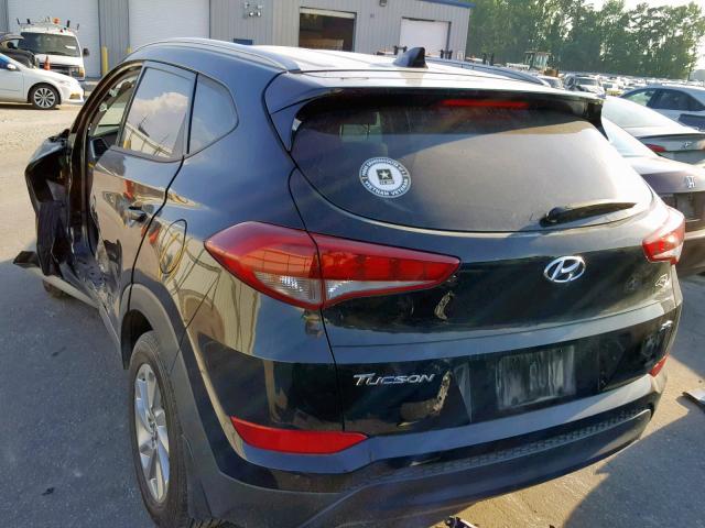 KM8J3CA42JU717858 - 2018 HYUNDAI TUCSON SEL BLACK photo 3