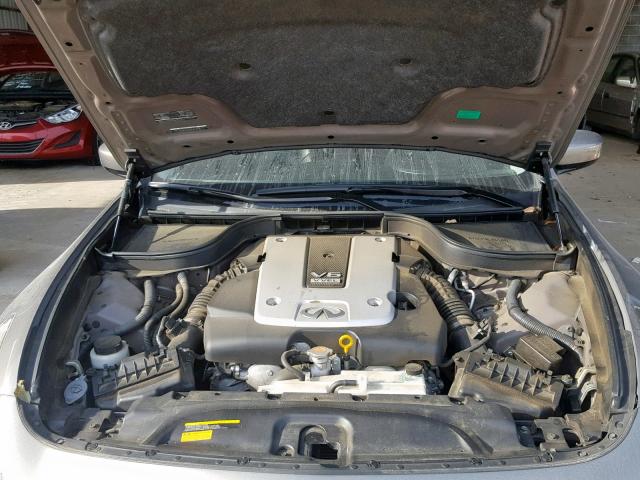 JN1CV6AP3DM303756 - 2013 INFINITI G37 BASE GRAY photo 7