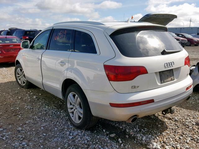 WA1AV74LX7D020319 - 2007 AUDI Q7 4.2 QUA WHITE photo 3