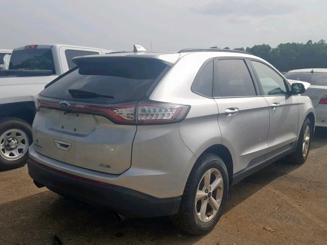 2FMPK4G98GBC53298 - 2016 FORD EDGE SE SILVER photo 4