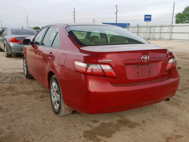 4T1BE46K67U065766 - 2007 TOYOTA CAMRY NEW RED photo 3