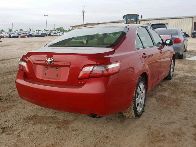 4T1BE46K67U065766 - 2007 TOYOTA CAMRY NEW RED photo 4