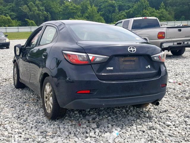 3MYDLBZV7GY105879 - 2016 TOYOTA SCION IA BLACK photo 3