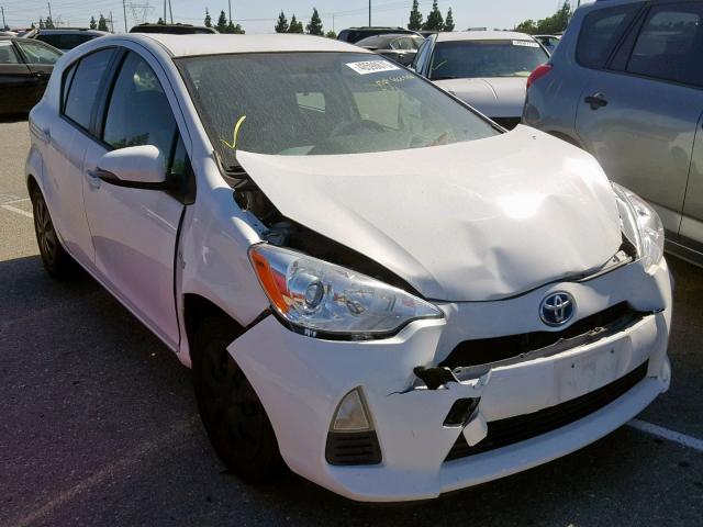 JTDKDTB30C1004683 - 2012 TOYOTA PRIUS C WHITE photo 1