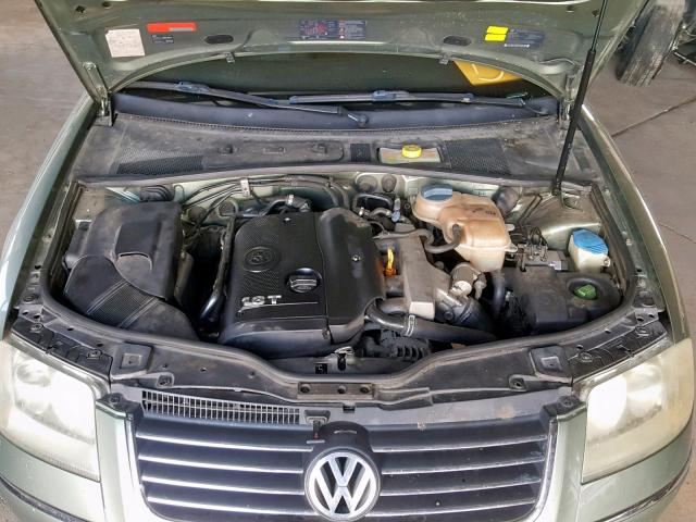 WVWPD63B12P111251 - 2002 VOLKSWAGEN PASSAT GLS GREEN photo 7