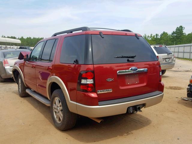 1FMEU6EE5AUA21515 - 2010 FORD EXPLORER E MAROON photo 3