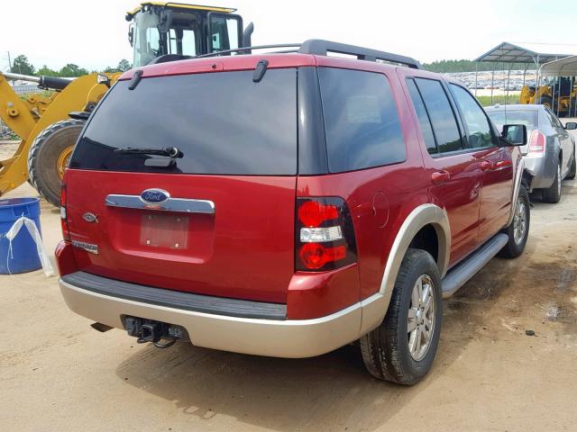 1FMEU6EE5AUA21515 - 2010 FORD EXPLORER E MAROON photo 4