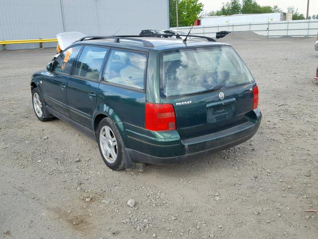 WVWVD23B5YE186779 - 2000 VOLKSWAGEN PASSAT GLX 绿色 照片 3