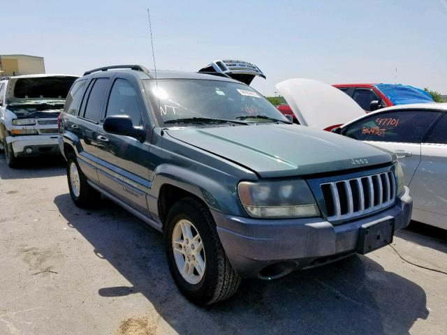 1J4GX48S24C212520 - 2004 JEEP GRAND CHER GREEN photo 1