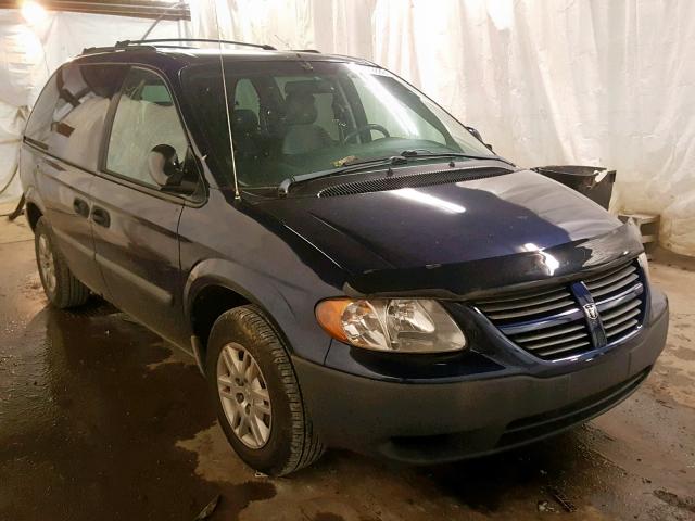 1D4GP25R36B588621 - 2006 DODGE CARAVAN SE BLUE photo 1