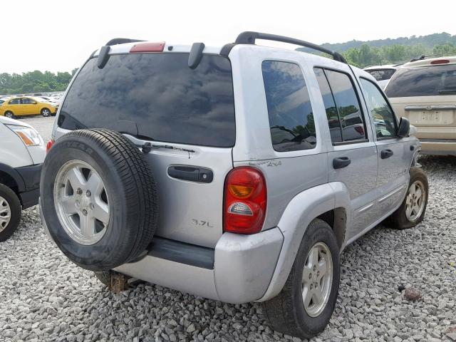 1J4GL58K72W178104 - 2002 JEEP LIBERTY LI SILVER photo 4