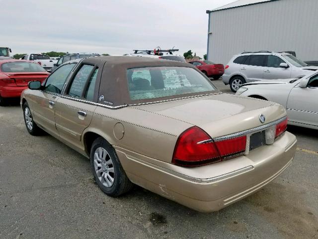 2MEFM74W6YX717410 - 2000 MERCURY GRAND MARQ TAN photo 3