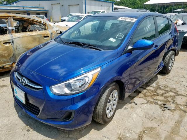 KMHCT5AE6HU307815 - 2017 HYUNDAI ACCENT SE BLUE photo 2