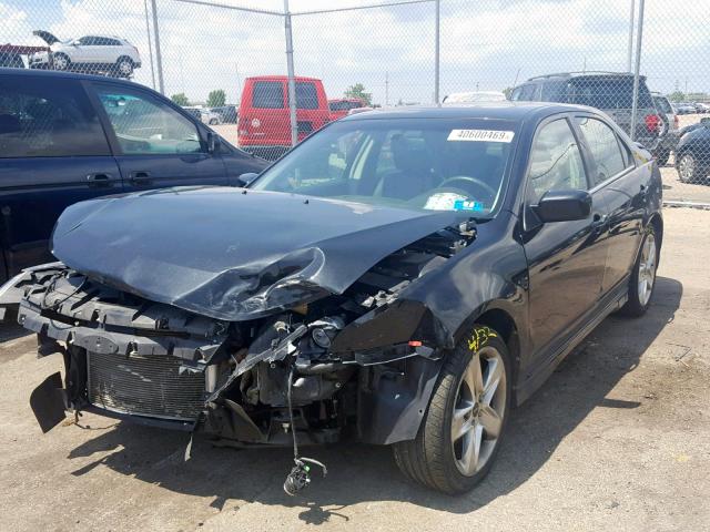 3FAHP0KC9AR223263 - 2010 FORD FUSION SPO BLACK photo 2