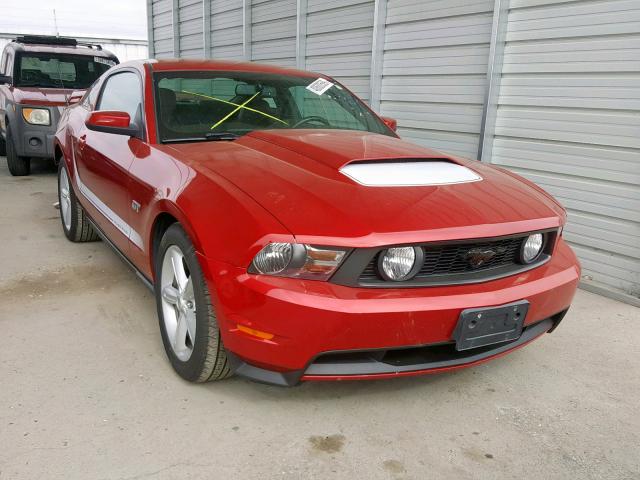 1ZVBP8CH6A5149597 - 2010 FORD MUSTANG GT RED photo 1