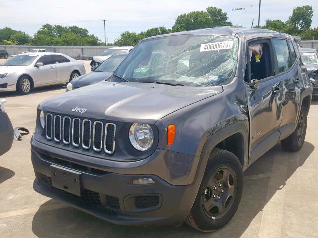 ZACCJBAB7JPH58581 - 2018 JEEP RENEGADE S BLACK photo 2